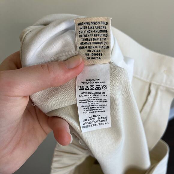 NWT LL Bean Wrinkle-Free Bayside Pants Ultra High-Rise Comfort Waist Fit 16 - Picture 10 of 13